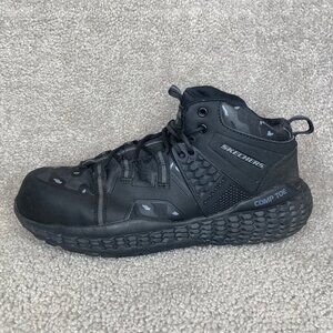 Skechers for Work Monster SR Men's Size 10 Black/Gray Comp Toe Slip Resistant